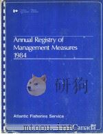 ANNUAL REGISTRY OF MANAGEMENT MEASURES 1984     PDF电子版封面     