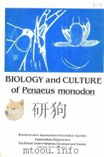 BIOLOGY AND CULTURE OF PENAEUS MONODON（1988 PDF版）