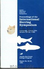 PROCEEDINGS OF THE INTERNATIONAL HERRING SYMPOSIUM   1990  PDF电子版封面     