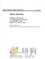 NOAA TECHNICAL REPORT NMFS 102 MARINE RANCHING   1991  PDF电子版封面     