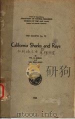 CALIFORNIA SHARKS AND RAYS  FISH BULLETIN NO.75     PDF电子版封面    PHIL M.ROEDEL  WM.ELLIS RIPLEY 