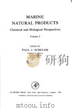 MARINE NATURAL PRODUCTS  VOLUME 1     PDF电子版封面  0126240019  PAUL J.SCHEUER 