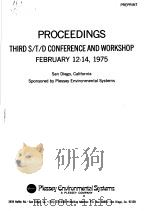 PROCEEDINGS THIRD S/T/D CONFERENCE AND WORKSHOP     PDF电子版封面     