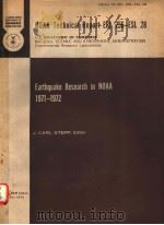 EARTHQUAKE RESEARCH IN NOAA 1971-1972  NOAA TECHNICAL REPORT ERL 256-ESL 28     PDF电子版封面    J.CARL STEPP 