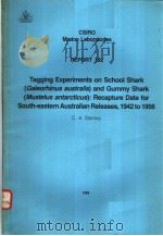TAGGING EXPERIMENTS ON SHARK（GALEORHINUS AUSTRALIS）AND GUMMY SHARK（MUSTELUS ANTARCTICUS）：RECAPTURE D（ PDF版）
