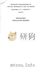 STOCHASTIC POPULATION MODELS IN ECOLOGY AND EPIDEMIOLOGY（ PDF版）