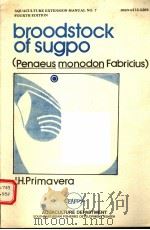 BROODSTOCK OF SUGPO     PDF电子版封面    J.H.PRIMAVERA 