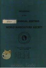 PROCEEDINGS OF THE WORLD MARICULTURE SOCIETY  VOLUME 11 1980     PDF电子版封面     