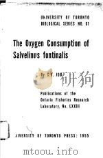 THE OXYGEN CONSUMPTION OF SALVELINUS FONTINALIS（ PDF版）