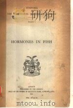 SYMPOSIA OF THE ZOOLOGICAL SOCIETY OF LONDON  HORMONES IN FISH     PDF电子版封面     