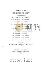 ADVANCES IN GAME THEORY（ PDF版）