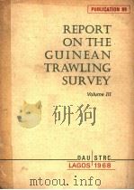REPORT ON THE GUINEAN TRAWLING SURVEY  VOLUME 3  DATA REPORT     PDF电子版封面     