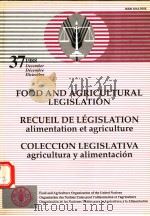 FOOD AND AGRICULTURAL LEGISLATION  NO.37     PDF电子版封面     