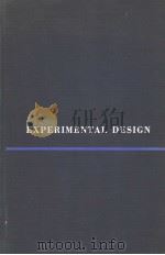 EXPERIMENTAL DESIGN THEORY AND APPLICATION（ PDF版）