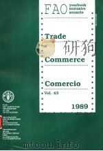 FAO YEARBOOK ANNUAIRE ANUARIO VOL.43  1989     PDF电子版封面     