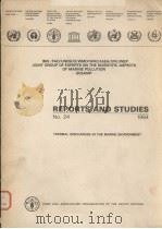 REPORTS AND STUDIES NO.24  THERMAL DISCHARGES IN THE MARINE ENVIRONMENT     PDF电子版封面     