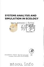 SYSTEMS ANALYSIS AND SIMULATION IN ECOLOGY  VOLUME 1（ PDF版）