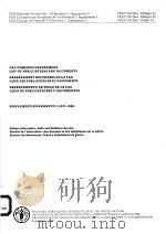 FAO FISHERIES DEPARTMENT LIST OF PUBLICATIONS AND DOCUMENTS  SUPPLEMENT/SUPLEMENTO 2(1977-1986)     PDF电子版封面     