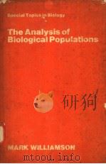 THE ANALYSIS OF BIOLOGICAL POPULATIONS     PDF电子版封面  071312346X   
