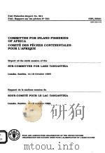 FAO FISHERIES REPORT NO.501  COMMITTEE FOR INLAND FISHERIES OF AFRICA     PDF电子版封面  9250035160   