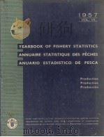 YEARBOOK OF FISHERY STATISTICS ANNUAIRE STATISTIQUE DES PECHES ANUARIO ESTADISTICO DE PESCA  1957  V     PDF电子版封面     