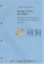 TECHNICAL SESSION L  ENERGY FROM THE SEAS     PDF电子版封面     