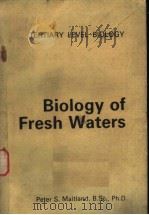 biology  of fresh   waters   1978  PDF电子版封面     