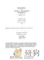 PROCEEDINGS OF THE NATIONAL ELECTRONICS CONFERENCE VOLUME 20（1964 PDF版）