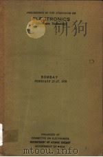 PROCEEDINGS OF THE SYMPOSIUM ON ELECTRONICS MICROWAVE TECHNOLOGY 1970     PDF电子版封面     