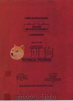 THIRD INTERNATIONAL VACUUM MICROELECTRONICS CONFERENCE TECHNICAL PROGRAM（1990 PDF版）