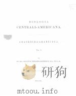 BIOLOGIA CENTRALI-AMERICANA  ARACHNIDA-ARANEIDEA  VOL.1     PDF电子版封面     