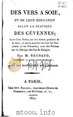 DES VERS A SOIE DES CEVENNES  1812（ PDF版）