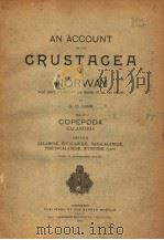 AN ACCOUNT OF THE CRUSTACEA OF NORWAY  IV  1901-1903     PDF电子版封面     
