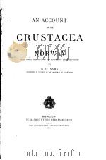 AN ACCOUNT OF THE CRUSTACEA OF NORWAY  VI-VII（ PDF版）