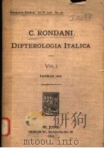 DIPTEROLOGIAE ITALICAE VOL.I  1856     PDF电子版封面     