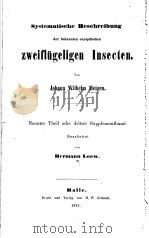 BESCHREIBUNGEN EUROPAISCHER DIPTEREN  II  1871     PDF电子版封面     
