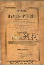 SPECIES DES HYMENOPTERES D‘EUROPE & D‘ALGERIE  CHRYSIDIDAE  1896-1901     PDF电子版封面     