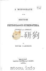 A MONOGRAPH OF THE BRITISH PHYTOPHAGOUS HYMENOPTERA  CYNIPIDE AND APPENDIX   VOL.4（ PDF版）