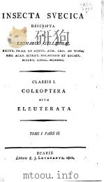 INSECTA SVECICA DESCRIPTA A LEONARDO GRLLENHAL CLASSIS I COLEOPTERA SIVE ELEUTERATA  TOMUS I 1808（ PDF版）