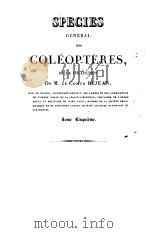 SPECIES GENERAL DES COLEOPTERES  1831（ PDF版）