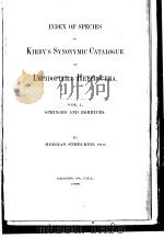 A SYNONYMIC CATALOGUE OF LEPIDOPTERA HETEROCERA  MOTHS   1892  V.1  3     PDF电子版封面     