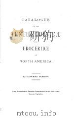 CATALOGUE OF THE TENTHREDINIDAE AND UROCERIDAE OF NORTH AMERICA（ PDF版）