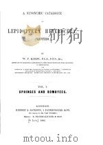 A SYNONYMIC CATALOGUE OF LEPIDOPTERA HETEROCERA  VOL.1(1)（ PDF版）