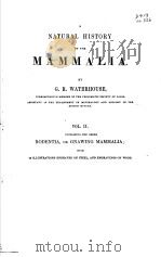 A NATURAL HISTORY OF THE MAMMALIA VOL.2（ PDF版）
