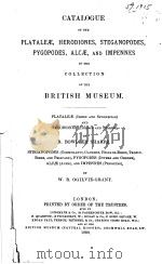 CATALOGUE OF THE BIRDS IN THE BRITISH MUSEUM VOLUME 26     PDF电子版封面    W.R.OGILVIE-GRANT 
