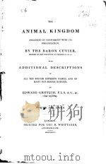 THE ANIMAL KINGDOM BY THE BARON CUVIER ADDITIONAL DESCRIPTIONS  VOLUME THE THIRD（ PDF版）