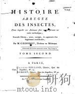 HISTOIRE ABREGEE DES INSECTES TOME SECOND  2（ PDF版）