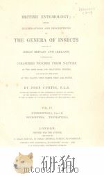 BRITISH ENTOMOLOGY；BEING ILLUSTRATIONS AND DESCRIPTIONS OF THE GENERA OF INSECTS  VOL.4（ PDF版）