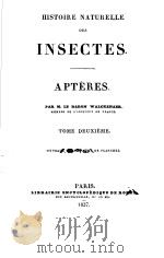 HISTOIRE NATURELLE DES INSECTES APTERES 1837 VOL.2     PDF电子版封面     