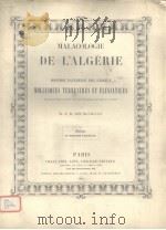 MALACOLOGIE DE L‘ALGERIE OU HISTOIRE NATURELLE DES ANIMAUX  VOL.6     PDF电子版封面     